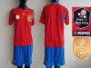 new spain red soccer uniform/football kits accept paypal